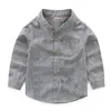 Baby Boy Kragen Hemd Britische Kinder Solide Baumwolle Tops Langarm Schule Bluse Kind Kleidung Weiße Hemden für Kleinkind Jungen 210713