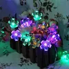 Strängar 100m 600 led fairy strängljus körsbär blommor blomma jul bröllop dekor luminarias lampor kransar luces dekorativas