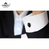 CHROCO haute qualité exquise en forme de gouttelette incrustée de goutte en caoutchouc chemise bouton de manchette mode luxe cadeau pour les hommes d'affaires Weddi