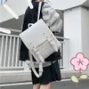 3 lager Kvinnors ryggsäck Högkvalitativa läder ryggsäckar för skolan tonåringar tjejer designer resor bookbag mode dam mochila 210922