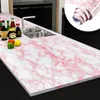 Papéis de parede Prave Oil Marble Kitchen Stickers Film Water impermeável papel de parede Auto -adesivo para a reforma de móveis para desktop do armário