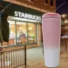 Stal nierdzewna Starbucks Kubki kawowe Lawenda Thermos Cup Para Projektant Przenośna kolba Próżniowa