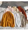 IEFB / Mäns Slitage 12-Color Turtleneck Sweater Tunna Style Stickade Toppar För Man All-Match Solid Färg Långärmad Toppar 9Y3186 210524