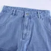 y2k pantalones vaqueros holgados para mujer pantalón de pierna ancha pantalones con bolsillos grandes ropa de calle Vintage mujer Jean Denim Mujer