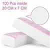 100pcs femmes hommes cheveux élimination du papier cire non tissé corps de jambe de jambe Hair Epilator Strip Papers Roll2346656