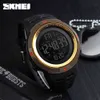 Marca SKMEI, relojes deportivos para hombre, moda Chronos, cuenta atrás, reloj Digital LED resistente al agua para hombre, reloj militar, reloj Mascul266l