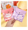 Cute Cow Cosmetic Bag Women Sanitary Napkins Holder Lipstick Pouch Cartoon PU Coin Money Card Purses Mini Beauty Case Teen Girls