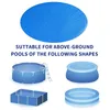 Round Pool Cover Solar Tarpaulin Swimming Protection Heat Insulation Film For Indoor Outdoor Accessories 4020613