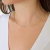 Ожерелья с подвесками женские гальванические регулируемые прочные овальные скрепки ожерелье колье цепочка ювелирные изделия подарок для панка
