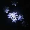 Nattljus Xmas Vattentät LED Snowflake Star Projector Outdoor Lawn Decor Lamp Lights String Lamps