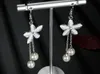 Dangle & Chandelier 2022 YaYi Jewelry Multi-Color White Pearl Rhinestone Crystal Women's Fashion Gold Color Long Hoop Stud Tassel Earrings