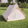 Tenda a campana in tela di cotone impermeabile 2,75 * 2,4 * 2 m, tenda da campeggio, tende e ripari per famiglie in alluminio da 3 a 5 persone