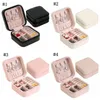 Storage Box Travel Jewelry Boxes Organizer PU Leather Display Storage Case Necklace Earrings Rings Jewelry Holder Gift Case Boxes sxjun21