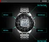 Montres de sport hommes solaire Led montre à Quartz numérique hommes horloge pleine acier étanche montre-bracelet relojes hombre 2019 SKMEI X0524