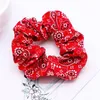 Kaju Çiçekler Bebek Kız Saç Klipleri Kızlar için Bağları Elastik Saç Bantları Scrunchie Kadınlar Vintage Saç Aksesuarları Bandana At Kuyruğu Tutucu