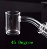 Accessori per unghie quarzo da 10 mm da 18 mm da 18 mm 25 mm xl Banger unghie ematiche 45 90 gradi per bong d'acqua di vetro.