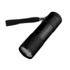 Алюминий 9LED Flashlight Gadget UV Ультрафорированный Мини Портативный Фонарик Факел Легкая Лампа Серебро