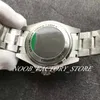 Män storlek titta på fabrik v11 blå urtavla 126600 904l rostfritt stål cal 2836 automatisk rörelse safirglas 44mm keramisk bezel w327s