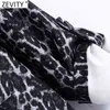 Kvinnor Vintage Big Pockets Patch Leopard Print Shirt Coat Kvinna Långärmad Oregulära Casual Jackor Chic Tops CT633 210420