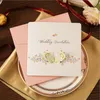 (50 pièces/lot) carte d'invitation de mariage papillon Pop Up de Style coréen imprimable personnaliser cartes de mariage blanches IC026