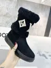 2021 Snowdrop Flat Ankle Boot Women Designer Luxury Wool Snow Boots01