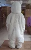 Halloween branco urso polar mascote traje de alta qualidade desenhos animados pelúcia anime tema caráter adulto tamanho Natal carnaval festa de aniversário fancy outfit