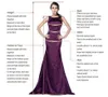 Fashion Strapless Prom Dresses with Beaded High Side Split Sexy Trumpet Formal Party Evening Gowns for Bride WJY591