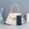 Bags handbags 2021 genuine leather handbags fashion ladies Shoulder Bags crocodile pattern first layer cowhide