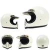 오토바이 헬멧 도트 ECE 승인 된 전문 빈티지 MOTO3 수제 헬멧 전체 얼굴 경량 유리 섬유 쉘 CASCOS7248775