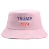 트럼프 2024 모자 양동이 썬 캡 미국 대통령 선거 어부 모자 선거 야구 모자 다시 미국을 구하십시오