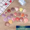 20pcs décorations de coquillages naturels colorés coquilles Saint-Jacques artisanat décor ornement