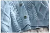 E-Baihui Vintage Short Cardigan Stickad tröja Kvinnor Höst Vinter Långärmad Solida Sweaters Coat Jackor Kvinnor 211103
