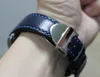 Bracelets de montre 20mm 21mm 22mm Style bracelet en cuir véritable noir bleu rétro marron bracelet de montre adapté à la série Bay2584