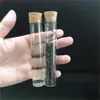 100PCs 18ml 22ml 30ml Mini Corks Flaskor Klar glas Rakmunstycken Tomma friska och miljövänliga flaskor Bottlejars