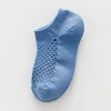 Chaussettes Homme 3 paires/lot maille ajouré respirant coton court mode Invisible Homme bateau été Homme Calcetines