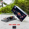 Modelo de corrida rb16b 33 Max verstappen escala 1432021 F1 liga carro brinquedo coleção presentes8715511