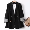 Blazer For Woman Spring Autumn Double Breasted Jackets Ladies Business Office Suit Plus Size 4XL Chic Tops Women's Suits & Blazers