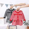 Chidren Clothes Girls Knitted Set 2pcs Autumn Kids Sweater suit and Skirt Birthday Party Designed School Uniform Outfits1-8 Ys G220310