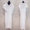 Beach Dress Women Beach Wear Cover-ups White Cotton Tunic Bikini Swimsuit Cover Up Bath Dress Sarong plage pareo #Q1001