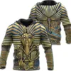 Erkek Hoodies Tişörtü Moda Mısırlı Kral Tutankhamun Sanat 3D Genel Baskılı Hoodie Harajuku Moda Kazak Unisex Casual