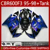 Carene OEM per HONDA CBR 600 Blu nero CBR600 F3 FS CC 600FS 600F3 1995-1998 64No.301 Carrozzerie CBR600FS 600-F3 1995 1996 1997 1998 CBR600F3 600CC 95 96 97 98 Carrozzeria