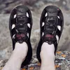 NXY SANDALS MIXIDAIAI Äkta läder Män Skor Sommar Nya Storlekens mode tofflor Big 38-47 0210