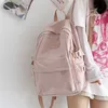 Multi-poche imperméable en nylon femmes sac à dos étudiant sac à dos femme sac de voyage livre cartable pour adolescente garçons cartable 202211