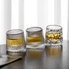 Tjock Swivel Crystal Rotary Whisky Glass Bar Tools Creative Personality Wine Tumbler Sublimation Chivas Rock Up