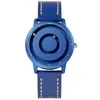 Relojes magnéticos Hombres Diseño Royal Blue Black Metal Image Beads Watch Men's Casual Quartz Creative Wristwatches