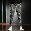 Mode Streetwear hommes jean haute qualité Camouflage grande poche décontracté Harem Cargo pantalon Ly Designer Hip Hop pantalons longs