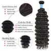 Tejido rizado brasileño 3 paquetes con cierre de encaje 4X4 HD Virgen cruda 100% cabello humano sin procesar Negro natural