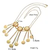 سلاسل تركية شرابة عملة قلادة مطلية بالذهب عربية المرأة سلسلة الشرق الأوسط تو التواطم الفاخرة بيجو هدية