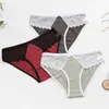 New Women's Cotton Panties Lingerie soft Comfortable Underwears Panty Sexy Lace Briefs For Woman Low-Rise Intimates Underpants Y0823