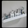 Mensola da bagno in alluminio spaziale montaggio a parete doccia shampoo sapone mensole cosmetiche accessori per portaoggetti da cucina 211112